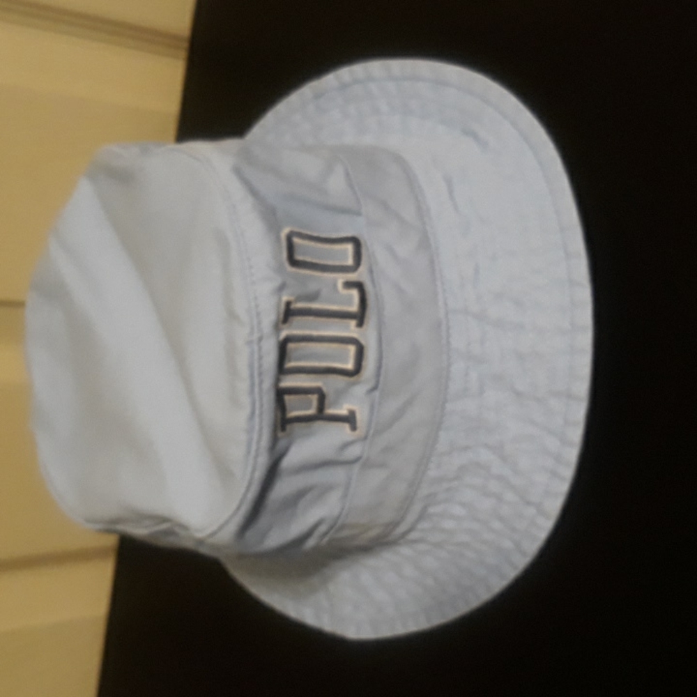 NWT Polo Ralph Lauren Beach Polo Spell-out Bucket Hat - Blue - Picture 10 of 12